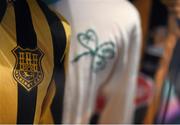 15 July 2015;The GAA Dynasties exhibition at the GAA Museum featuring an old Kilkenny jersey. The exhibition, housed on the ground floor of the GAA Museum, which runs until May 2016, is a celebration of the unique sporting achievements of some of the GAA’s most famous families and includes items from the Cannings, of Portumna, and Galway, the Kernans, of Crossmaglen and Armagh and the McHughs of Donegal. GAA Museum, Croke Park, Dublin. Picture credit: Stephen McCarthy / SPORTSFILE