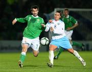 15 October 2008; Keith Gillespie, Northern Ireland, in action against Michele Marani, San Marino. 2010 World Cup Qualifier, Northern Ireland v San Marino, Windsor Park, Belfast. Picture credit: Oliver McVeigh / SPORTSFILE
