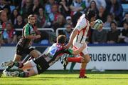 18 October 2008; David Pollack, Ulster, is tackled by Tom Williams, Harlequins. Heineken Cup Pool 4 Round 2, Harlequins v Ulster, The Stoop, Twickenham, England. Picture credit: Matt Browne / SPORTSFILE