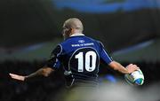 18 October 2008; Leinster's Felipe Contepomi celebrates after scoring his side's 4th try. Heineken Cup, Pool 2 Round 2, Leinster v London Wasps, RDS, Dublin. Picture credit: Pat Murphy / SPORTSFILE