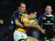 18 October 2008; Jeremy Staunton, London Wasps, is tackled by Girvan Dempsey, Leinster. Heineken Cup, Pool 2 Round 2, Leinster v London Wasps, RDS, Dublin. Picture credit: Pat Murphy / SPORTSFILE
