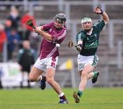 19 October 2008; Shane McNaughton, Cushendall, in action against Darren Flynn, Ballygalget. AIB Ulster Club Senior Hurling Championship Final, Ballygalget v Cushendall, Casement Park, Belfast, Co. Antrim. Photo by Sportsfile