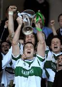19 October 2008; Portlaoise captain Kevin Fitzpatrick lifts the cup after his side's victory over Timahoe. Laois Senior Football Final, Portlaoise v Timahoe, O'Moore Park, Portlaoise, Co. Laois. Picture credit: Stephen McCarthy / SPORTSFILE