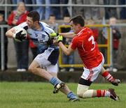 19 October 2008; Sean Cavanagh, Moy, in action against Fearghal Donnelly, Trillick. WJ Dolan Tyrone Intermediate Football Championship Final, Moy v Trillick, Carrickmore, Co Tyrone. Picture credit: Michael Cullen / SPORTSFILE