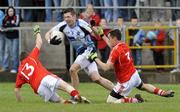 19 October 2008; Sean Cavanagh, Moy, in action against Shane Gormley, left, and Fearghal Donnelly, Trillick. WJ Dolan Tyrone Intermediate Football Championship Final, Moy v Trillick, Carrickmore, Co Tyrone. Picture credit: Michael Cullen / SPORTSFILE