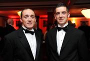 17 October 2008; Tyrone players Brian Dooher, left, and Philip Jordan at the GAA All-Stars Awards 2008 Sponsored by Vodafone. Citywest Hotel, Conference, Leisure & Golf Resort, Dublin. Picture credit: Ray McManus / SPORTSFILE