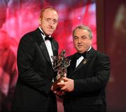 17 October 2008; Gary Connaughton of Westmeath is presented with his GAA All-Star award by Nickey Brennan, GAA President, during the 2008 GAA All-Stars sponsored by Vodafone. Citywest Hotel, Conference, Leisure & Golf Resort, Dublin. Picture credit: Brendan Moran / SPORTSFILE