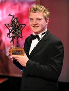 17 October 2008; Joe Canning of Galway with his GAA All-Star Young Hurler of the Year award during the 2008 GAA All-Stars sponsored by Vodafone. Citywest Hotel, Conference, Leisure & Golf Resort, Dublin. Picture credit: Brendan Moran / SPORTSFILE