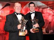 17 October 2008; Vodafone GAA All-Star and footballer of the year Sean Cavanagh with his father Teddy during the GAA All-Stars Awards 2008 Sponsored by Vodafone. Citywest Hotel, Conference, Leisure & Golf Resort, Dublin. Picture credit: Ray McManus / SPORTSFILE