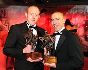 17 October 2008; Westmeath Vodafone GAA All-Star award winners Gary Connaughton and John Keane, right, during the GAA All-Stars Awards 2008 Sponsored by Vodafone. Citywest Hotel, Conference, Leisure & Golf Resort, Dublin. Picture credit: Ray McManus / SPORTSFILE