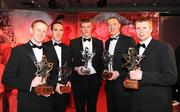 17 October 2008; Kerry footballers and Vodafone GAA All-Star award winners, from left, Colm Cooper, Declan O'Sullivan, Tommy Walsh, Young Footballer of the Year, Kieran Donaghy and Tomas O Se during the GAA All-Stars Awards 2008 Sponsored by Vodafone. Citywest Hotel, Conference, Leisure & Golf Resort, Dublin. Picture credit: Ray McManus / SPORTSFILE