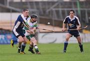 18 October 2008; Geoffrey Bermingham, Ireland, in action against Gary Innes, Scotland. Senior Men's Shinty International, Ireland v Scotland, Nowlan Park, Kilkenny. Photo by Sportsfile