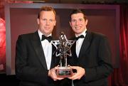 17 October 2008; GAA All-Star Footballer of the Year Sean Cavanagh of Tyrone with Charles Butterworth, CEO, Vodafone Ireland, during the 2008 GAA All-Stars sponsored by Vodafone. Citywest Hotel, Conference, Leisure & Golf Resort, Dublin. Picture credit: Ray McManus / SPORTSFILE