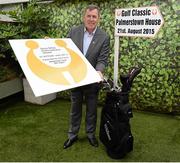 16 July 2015; Former Republic of Ireland international Packie Bonner at the official launch of the 2015 Packie Bonner Golf Classic in aid of Spina Bifida Hydrocephalous Ireland. Contact plandy@sbhi.ie for team bookings and sponsorship opportunities, to help raise vital funds for this very worthy cause. Leeson Street, Dublin. Picture credit: Matt Browne / SPORTSFILE