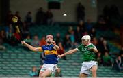 16 July 2015; Colin O'Riordan, Tipperary, in action against Barry O'Connell, Limerick. Bord Gáis Energy Munster GAA U21 Hurling Championship, Semi-Final, Limerick v Tipperary. Gaelic Grounds, Limerick. Picture credit: Dáire Brennan / SPORTSFILE