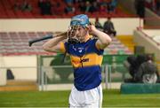 16 July 2015; Tom Fox, Tipperary, puts on his helmet before the game. Bord Gáis Energy Munster GAA U21 Hurling Championship, Semi-Final, Limerick v Tipperary. Gaelic Grounds, Limerick. Picture credit: Diarmuid Greene / SPORTSFILE