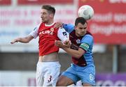 17 July 2015; Michael Daly, Drogheda United, in action against Ian Bermingham, St Patrick's Athletic. SSE Airtricity League, Premier Division, Drogheda United v St Patrick's Athletic. United Park, Drogheda, Co. Louth. Photo by Sportsfile