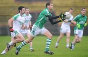 19 October 2008; James Kilcullen, Ballaghaderreen, in action against Tom Parsons, Charlestown. Mayo Senior Football Final, Ballaghderreen v Charlestown, McHale Park, Castlebar, Co. Mayo. Picture credit: Ray Ryan / SPORTSFILE