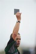 19 October 2008; Referee Eddie Kinsella issues his black-book during the game. Laois Senior Football Final, Portlaoise v Timahoe, O'Moore Park, Portlaoise, Co. Laois. Picture credit: Stephen McCarthy / SPORTSFILE