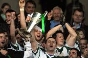 19 October 2008; Portlaoise captain Kevin Fitzpatrick lifts the cup after his side's victory over Timahoe. Laois Senior Football Final, Portlaoise v Timahoe, O'Moore Park, Portlaoise, Co. Laois. Picture credit: Stephen McCarthy / SPORTSFILE