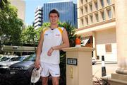 21 October 2008; Colm Begley relaxes outside the team's hotel, The Duxton Hotel, St. Georges Terrace, after an Ireland International Rules squad training session in Langley Park. 2008 International Rules tour, Perth, Australia. Picture credit: Ray McManus / SPORTSFILE