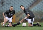 23 October 2008; Killian Young, Kerry, left, and Justin McMahon, Tyrone, during Ireland International Rules squad training. 2008 International Rules tour, Perth, Australia. Picture credit: Ray McManus / SPORTSFILE