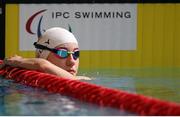 18 July 2015; Ireland's Ailbhe Kelly competes in the Women's 100m Backstroke S8 where they finished fifth in a time of 1:27.70. IPC Swimming World Championship. Tollcross Swimming Centre, Glasgow, Scotland. Picture credit: Ian MacNicol / SPORTSFILE