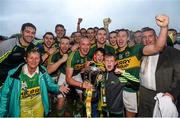 18 July 2015; Kerry captain Kieran Donaghy and team-mates celebrate with supporters and the cup. Munster GAA Football Senior Championship Final Replay, Kerry v Cork, Fitzgerald Stadium, Killarney, Co. Kerry. Picture credit: Stephen McCarthy / SPORTSFILE
