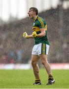 18 July 2015; James O’Donoghue, Kerry, celebrates a late point. Munster GAA Football Senior Championship Final Replay, Kerry v Cork, Fitzgerald Stadium, Killarney, Co. Kerry. Picture credit: Stephen McCarthy / SPORTSFILE