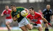 18 July 2015; James O’Donoghue, Kerry, in action against Stephen Cronin, Cork. Munster GAA Football Senior Championship Final Replay, Kerry v Cork. Fitzgerald Stadium, Killarney, Co. Kerry. Picture credit: Stephen McCarthy / SPORTSFILE