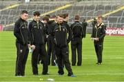 19 July 2015; Sligo minor players on the pitch before the game against Galway. Electric Ireland Connacht GAA Football Minor Championship Final, Galway v Sligo, Dr. Hyde Park, Roscommon. Picture credit: David Maher / SPORTSFILE