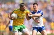 19 July 2015; Christy Toye, Donegal, in action against Ryan Wylie, Monaghan. Ulster GAA Football Senior Championship Final, Donegal v Monaghan, St Tiernach's Park, Clones, Co. Monaghan. Picture credit: Stephen McCarthy / SPORTSFILE