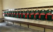 19 July 2015; A general view of the  Mayo dressing room ahead of the game. Connacht GAA Football Senior Championship Final, Mayo v Sligo, Dr. Hyde Park, Roscommon. Picture credit: David Maher / SPORTSFILE
