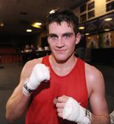 24 October 2008; Boxer Shane McGuigan after beating Martin Lynch in their National U21 Boxing Championships Preliminary Round Light Middleweight bout. National Stadium, Dublin. Photo by Sportsfile