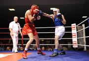 24 October 2008; Shane McGuigan, left, in action against Martin Lynch during their National U21 Boxing Championships Preliminary Round Light Middleweight bout. National Stadium, Dublin. Photo by Sportsfile
