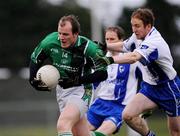 25 October 2008; Joe Sheridan, Leinster, in action against Ton Cunniffe, Connacht. GAA Interprovincial Football Championship Semi-Final, Connacht v Leinster, Kiltoom, Co. Roscommon. Photo by Sportsfile