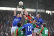 26 October 2008; Maurice Foley, left, and John Lynch, Laune Rangers, in action against Mike Burke and Aidan O'Shea, left, Mid Kerry. Kerry Senior Football semi-final, Laune Rangers v Mid Kerry. Fitzgerald Stadium, Killarney, Co. Kerry. Picture credit: Stephen McCarthy / SPORTSFILE