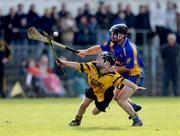 26 October 2008; Tommy Lynch, Clonlara, in action against Brian Clancy, Newmarket-on-Fergus. Clare Senior Hurling Final, Clonlara v Newmarket-on-Fergus, Cusack Park, Ennis, Co. Clare. Picture credit: Pat Murphy / SPORTSFILE