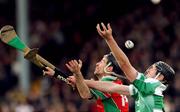 26 October 2008; Eamonn Walsh, Ballyhale Shamrocks, in action against Philly Larkin, James Stephen's. Kilkenny Senior County Final, Ballyhale Shamrocks v James Stephen's, Nowlan Park, Kilkenny. Picture credit: Brian Lawless / SPORTSFILE