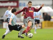 26 October 2008; Seamus Conneely, Galway United, in action against Eddie McCallion, Derry City. FAI Ford Cup Semi-Final, Galway United v Derry City, Terryland Park, Galway. Picture credit: David Maher / SPORTSFILE