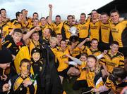 26 October 2008; The Clonlara players and supporters celebrate with the cup. Clare Senior Hurling Final, Clonlara v Newmarket-on-Fergus, Cusack Park, Ennis, Co. Clare. Picture credit: Pat Murphy / SPORTSFILE