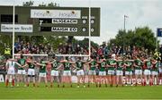 19 July 2015; The Mayo team before the start of the game. Connacht GAA Football Senior Championship Final, Mayo v Sligo, Dr. Hyde Park, Roscommon. Picture credit: David Maher / SPORTSFILE