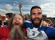 19 July 2015; Neil McAdam, Monaghan, celebrates with Declan Mone, from Clontibret, following his side's victory. Ulster GAA Football Senior Championship Final, Donegal v Monaghan, St Tiernach's Park, Clones, Co. Monaghan. Picture credit: Stephen McCarthy / SPORTSFILE