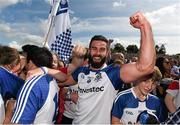 19 July 2015; Neil McAdam, Monaghan, celebrates amonst supporters following his side's victory. Ulster GAA Football Senior Championship Final, Donegal v Monaghan, St Tiernach's Park, Clones, Co. Monaghan. Picture credit: Stephen McCarthy / SPORTSFILE