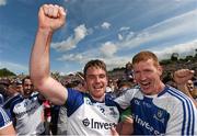19 July 2015; Dessie Mone, Monaghan, celebrates amongst supporters following their victory. Ulster GAA Football Senior Championship Final, Donegal v Monaghan, St Tiernach's Park, Clones, Co. Monaghan. Picture credit: Stephen McCarthy / SPORTSFILE