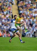 19 July 2015; Mark McHugh, Donegal, in action against Neil McAdam, Monaghan. Ulster GAA Football Senior Championship Final, Donegal v Monaghan, St Tiernach's Park, Clones, Co. Monaghan. Picture credit: Dáire Brennan / SPORTSFILE