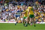 19 July 2015; Conor McManus, Monaghan, in action against Colm McFadden, Donegal. Ulster GAA Football Senior Championship Final, Donegal v Monaghan, St Tiernach's Park, Clones, Co. Monaghan. Picture credit: Dáire Brennan / SPORTSFILE