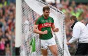 19 July 2015; Aidan O'Shea, Mayo, celebrates after scoring his side's fourth goal. Connacht GAA Football Senior Championship Final, Mayo v Sligo, Dr. Hyde Park, Roscommon. Photo by Sportsfile