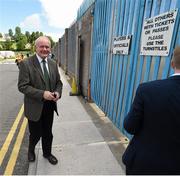 19 July 2015; Martin McGuinness, MLA, deputy First Minister of Northern Ireland Assembly, arrives ahead of the game. Ulster GAA Football Senior Championship Final, Donegal v Monaghan, St Tiernach's Park, Clones, Co. Monaghan. Picture credit: Stephen McCarthy / SPORTSFILE