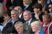 19 July 2015; Martin McGuinness, MLA, deputy First Minister of Northern Ireland Assembly, watches on during the game. Ulster GAA Football Senior Championship Final, Donegal v Monaghan, St Tiernach's Park, Clones, Co. Monaghan. Picture credit: Stephen McCarthy / SPORTSFILE